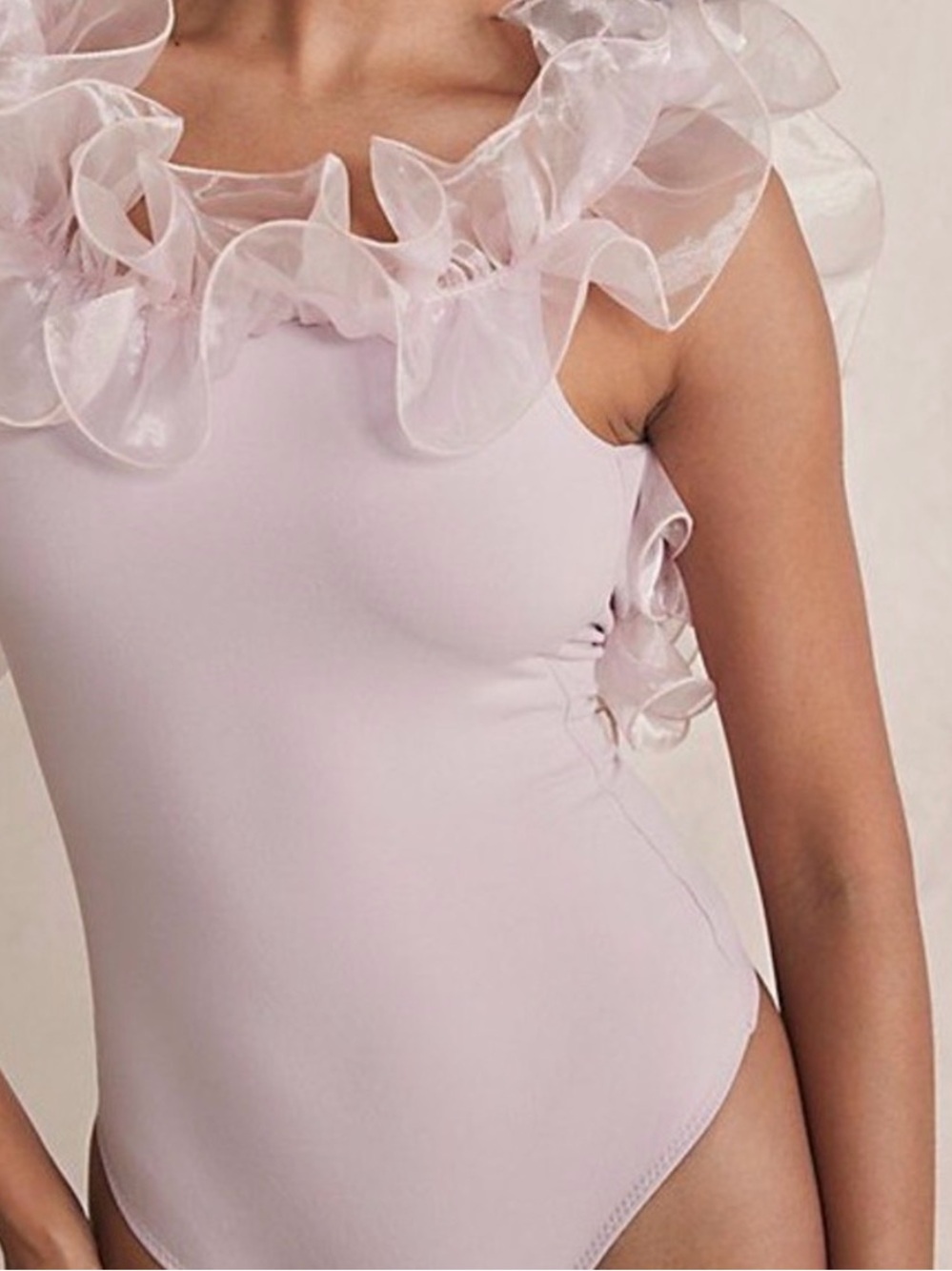Free People Haute Wired Tulle Bodysuit